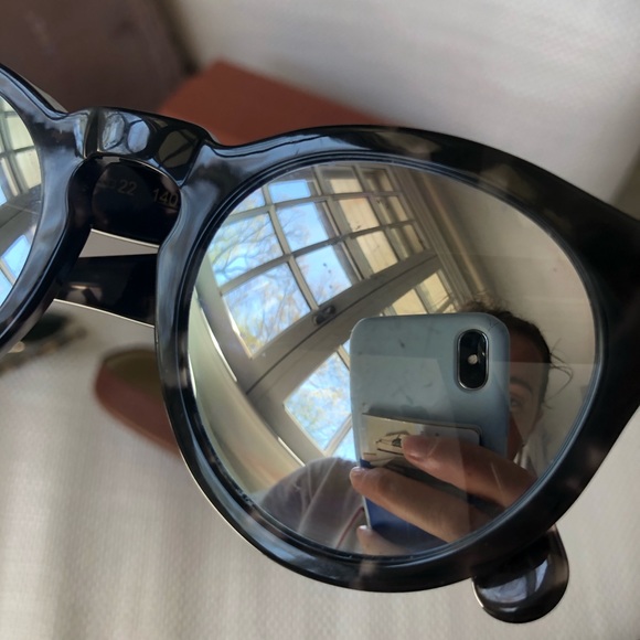 Black gray tortoise illesteva metallic sunglasses - Picture 4 of 5